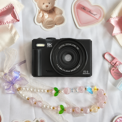 5K 75MP Flip Screen Digital Camera