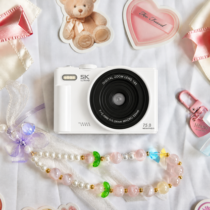 5K 75MP Flip Screen Digital Camera